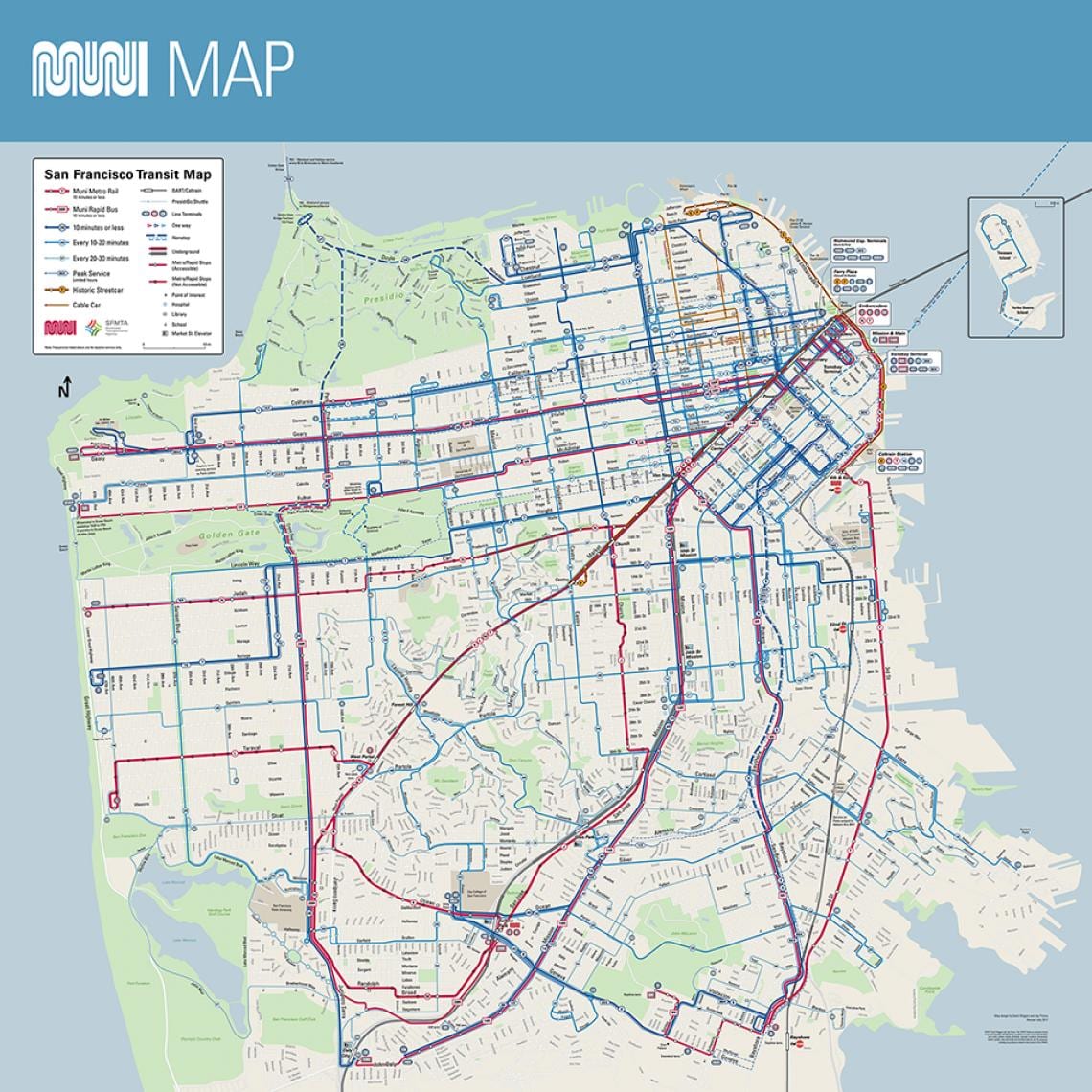 SFmta માર્ગ નકશો