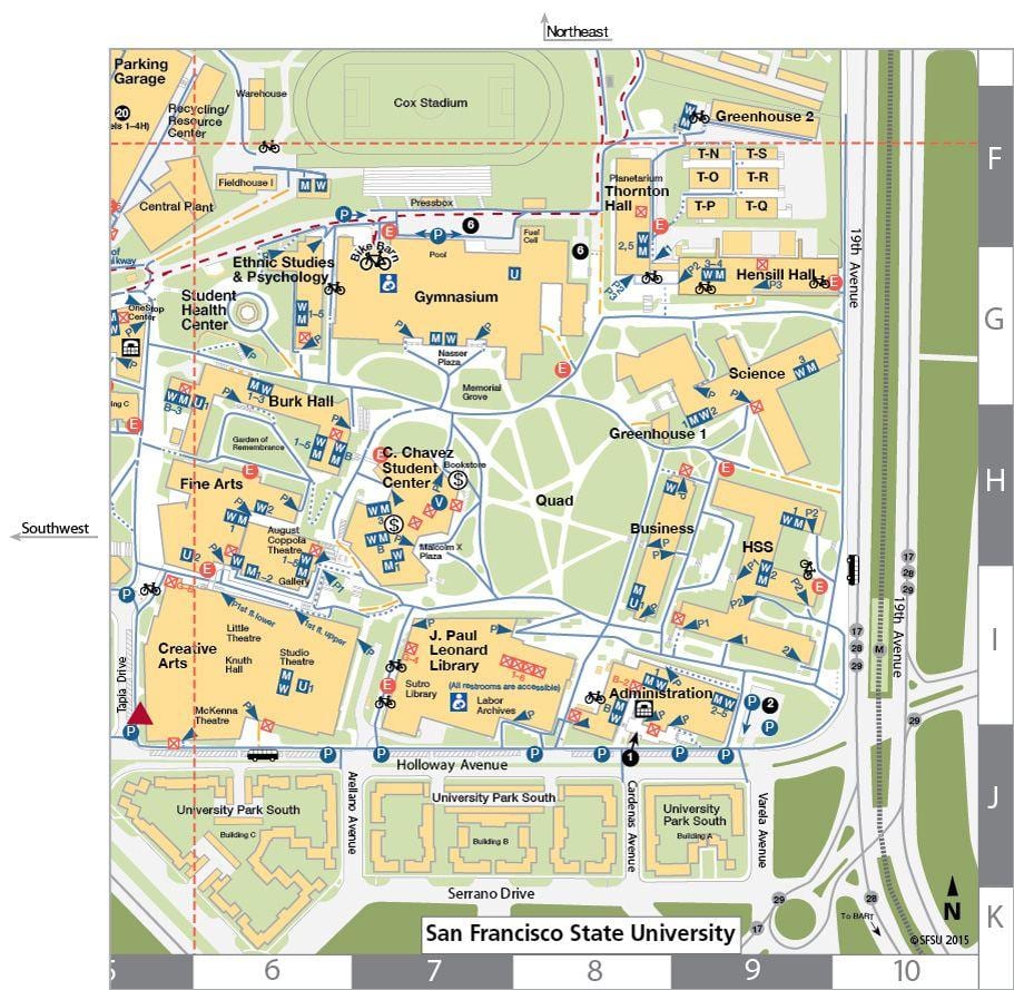 નકશો SFsu