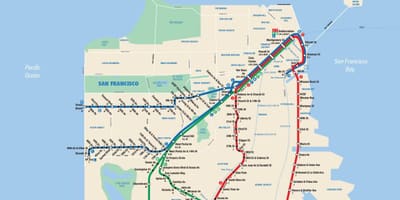 SFmta મ્યુનિ નકશો