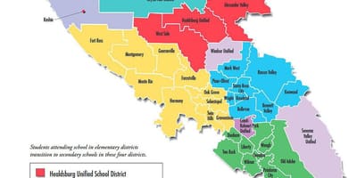 સાન ફ્રાન્સિસ્કો શાળા જિલ્લા નકશો