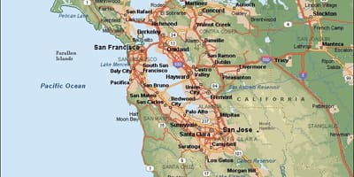 SF bay નકશો