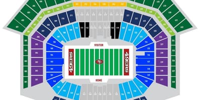 નકશો 49ers પાર્કિંગ 