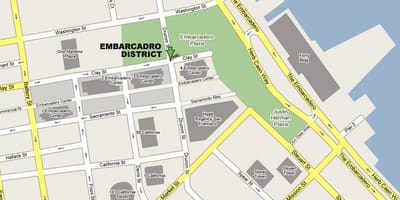 નકશો embarcadero સાન ફ્રાન્સિસ્કો