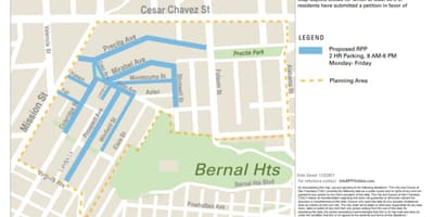 નકશો SFmta શેરી સફાઈ