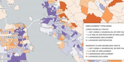 નકશો સાન ફ્રાન્સિસ્કો gentrification